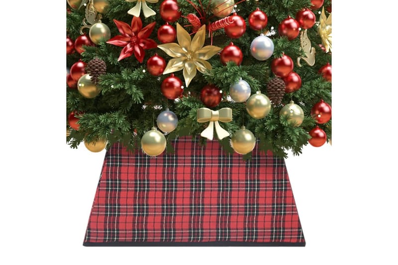 Julgranskrage röd och svart 48x48x25 cm - Röd - Inredning - Julpynt & helgdekoration - Julpynt & juldekoration - Julgransfot