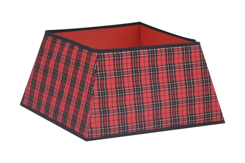Julgranskrage röd och svart 48x48x25 cm - Röd - Inredning - Julpynt & helgdekoration - Julpynt & juldekoration - Julgransfot