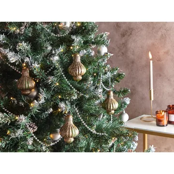 Julgranskula Brillant Set med 8 - Guld/Grön - Inredning - Julpynt & helgdekoration - Julpynt & juldekoration