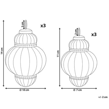 Julgranskula Cremeux Set med 6 - Inredning - Julpynt & helgdekoration - Julpynt & juldekoration