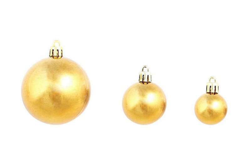 Julgranskulor 100 delar set 3/4/6 cm brun/brons/guld - Brun/Brons/Guld - Inredning - Julpynt & helgdekoration - Julpynt & juldekoration
