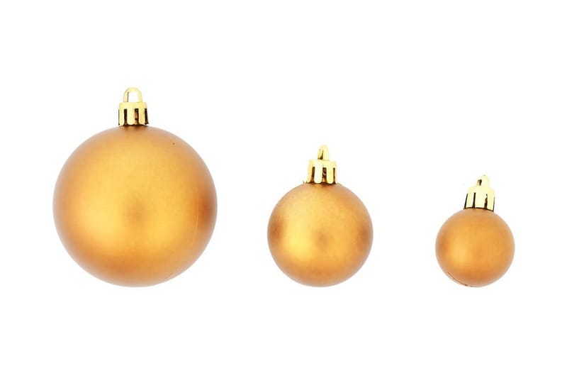 Julgranskulor 100 delar set 3/4/6 cm brun/brons/guld - Brun/Brons/Guld - Inredning - Julpynt & helgdekoration - Julpynt & juldekoration