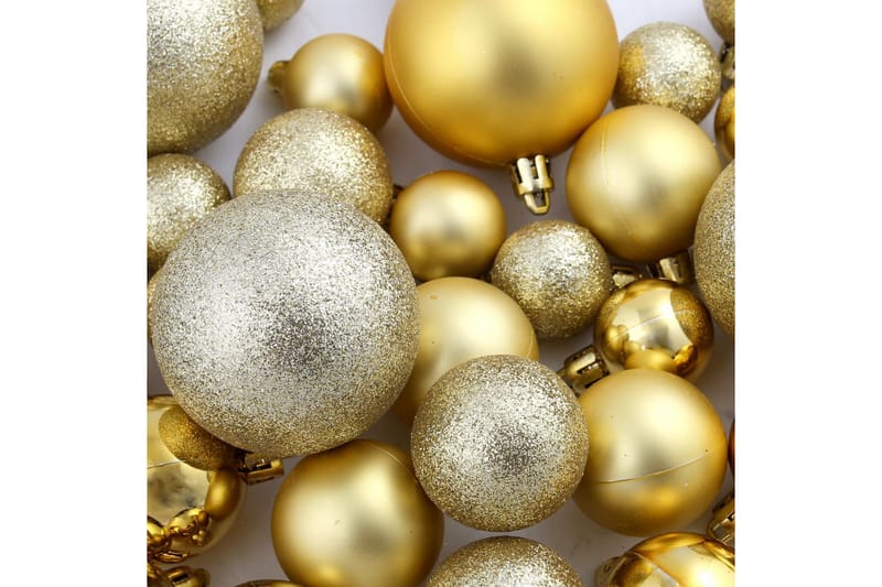 Julgranskulor 100 delar set 3/4/6 cm guld - Guld - Inredning - Julpynt & helgdekoration - Julpynt & juldekoration
