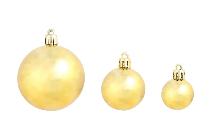 Julgranskulor 100 delar set 3/4/6 cm guld - Guld - Inredning - Julpynt & helgdekoration - Julpynt & juldekoration