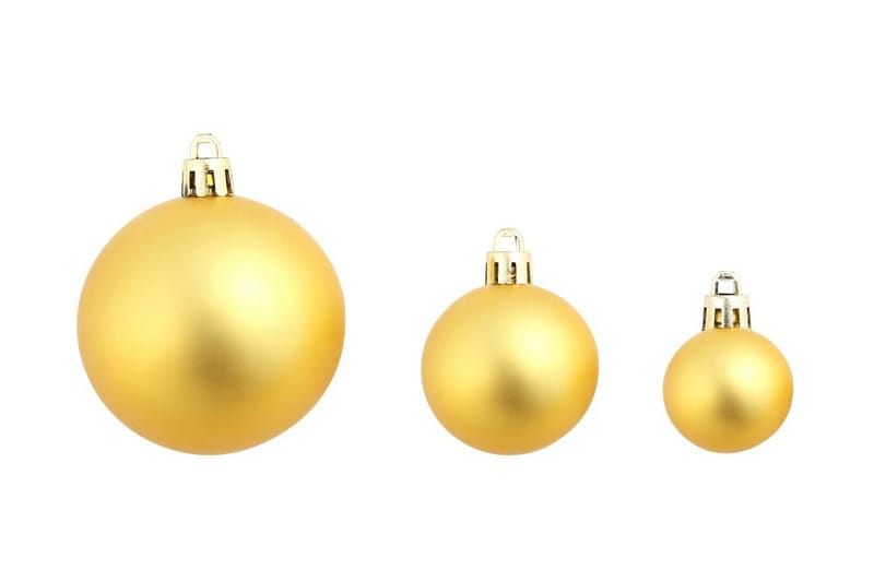 Julgranskulor 100 delar set 3/4/6 cm guld - Guld - Inredning - Julpynt & helgdekoration - Julpynt & juldekoration