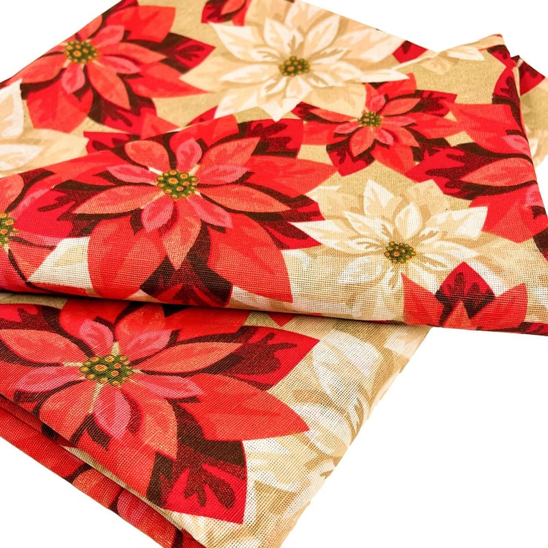 Bordstablett Quarnö New 136x220 cm julstjärnor - Flerfärgad - Textil & mattor - Kökstextilier
