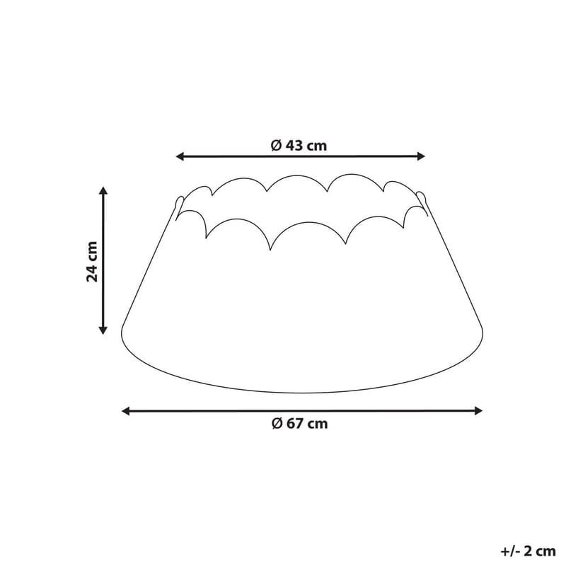 Julgranskrage Givre - Inredning - Julpynt & helgdekoration - Julpynt & juldekoration - Jultextil - Julgransmatta