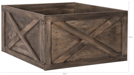 Woody Skyddskant Julgran tillbehör 45 cm - mörkbrun - Inredning - Julpynt & helgdekoration - Julpynt & juldekoration - Jultextil - Julgransmatta