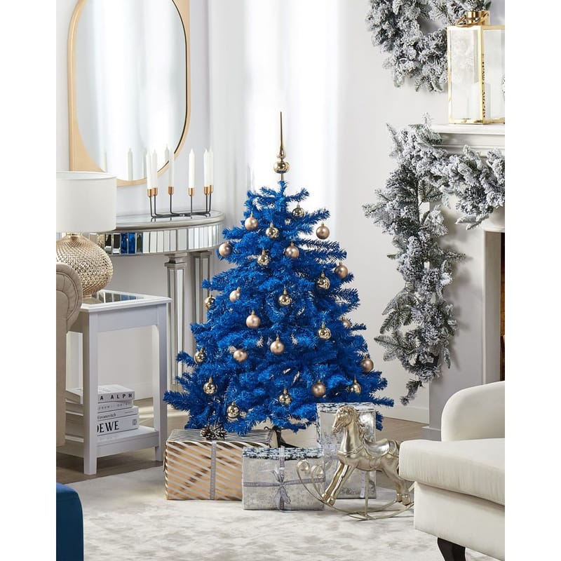 Konstgjord Julgran Farnham - Blå 100x100x120 cm - Inredning - Julpynt & helgdekoration - Julpynt & juldekoration - Plastgran