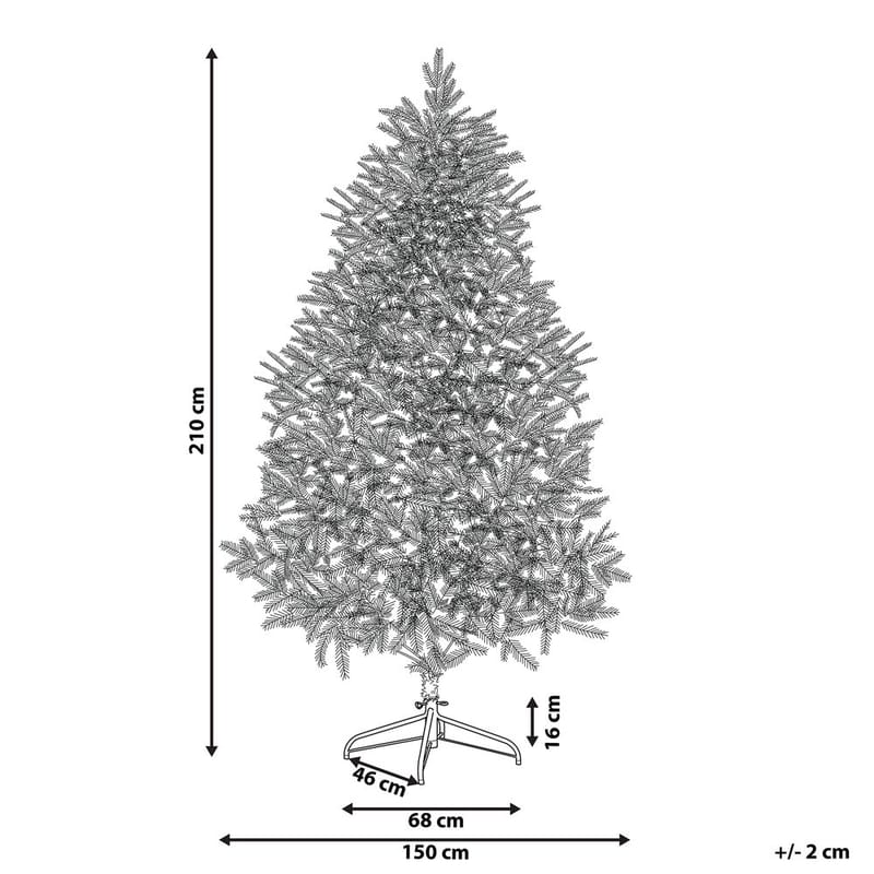 Konstgjord Julgran Farnham - Blå 150x150x210 cm - Inredning - Julpynt & helgdekoration - Julpynt & juldekoration - Plastgran