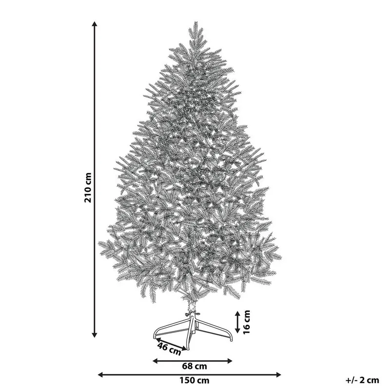 Konstgjord Julgran Farnham - Blå 150x150x210 cm - Inredning - Julpynt & helgdekoration - Julpynt & juldekoration - Plastgran