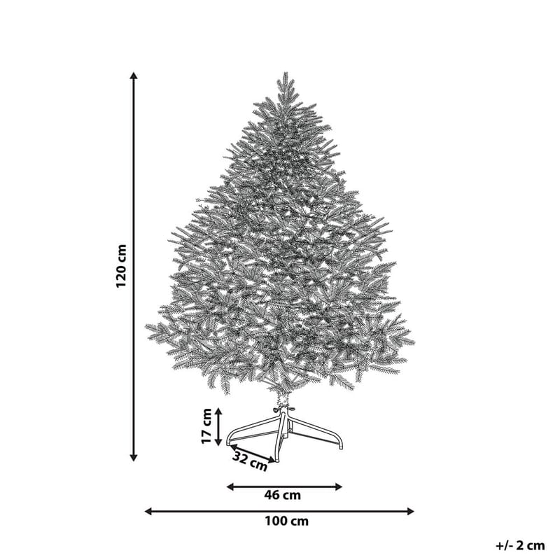 Konstgjord Julgran Farnham - Rosa 100x100x120 cm - Inredning - Julpynt & helgdekoration - Julpynt & juldekoration - Plastgran