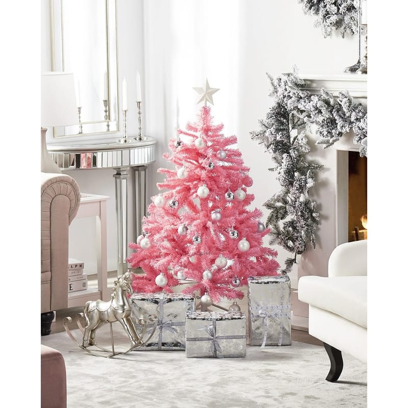 Konstgjord Julgran Farnham - Rosa 100x100x120 cm - Inredning - Julpynt & helgdekoration - Julpynt & juldekoration - Plastgran