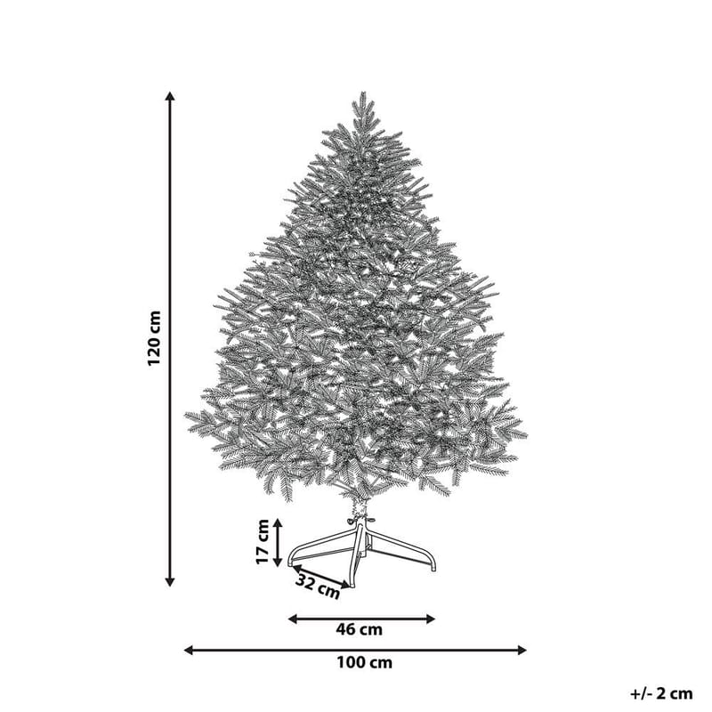 Konstgjord Julgran Farnham - Rosa 100x100x120 cm - Inredning - Julpynt & helgdekoration - Julpynt & juldekoration - Plastgran