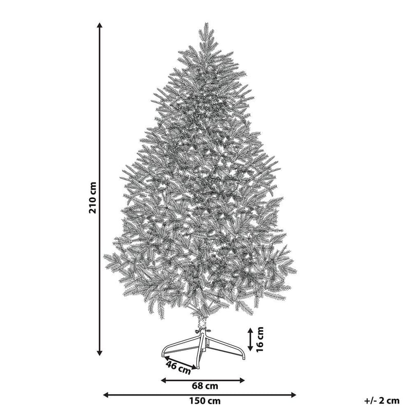 Konstgjord Julgran Farnham - Rosa 150x150x210 cm - Inredning - Julpynt & helgdekoration - Julpynt & juldekoration - Plastgran