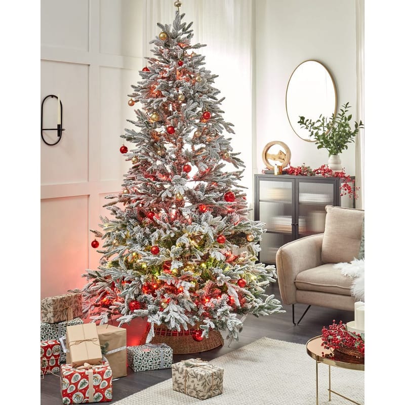 Konstgjord Snöig Julgran Bassie - 150x150x240 cm - Inredning - Julpynt & helgdekoration - Julpynt & juldekoration - Plastgran