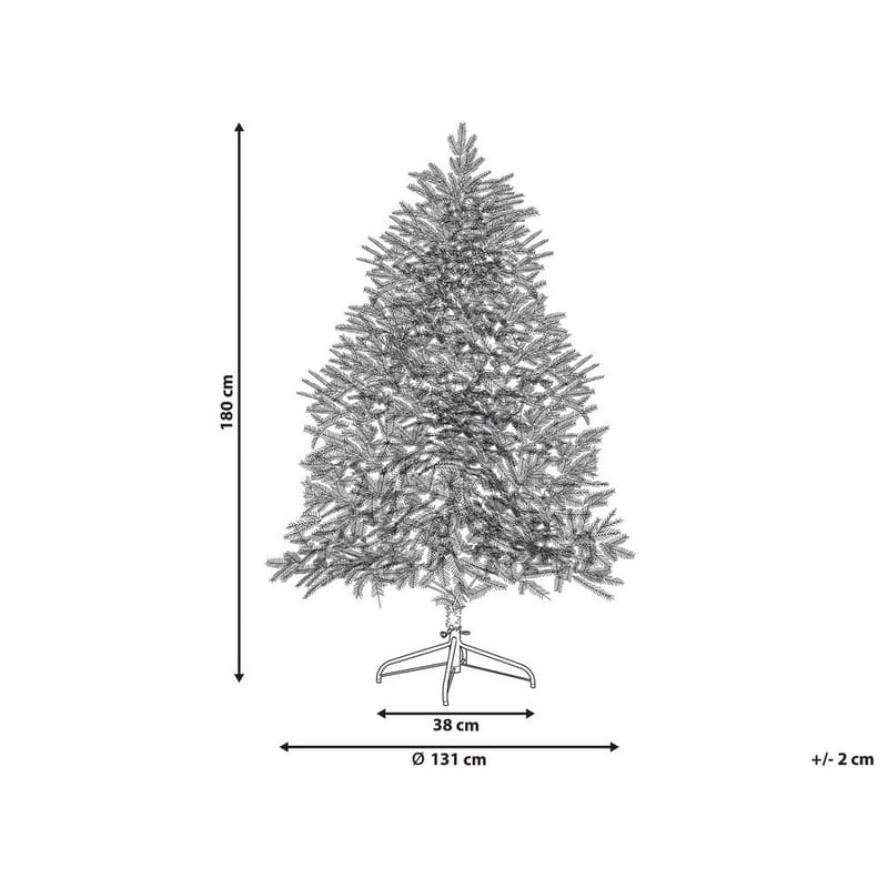 Konstgjord Snöig Julgran Brisco - 131x115x180 cm - Inredning - Julpynt & helgdekoration - Julpynt & juldekoration - Plastgran