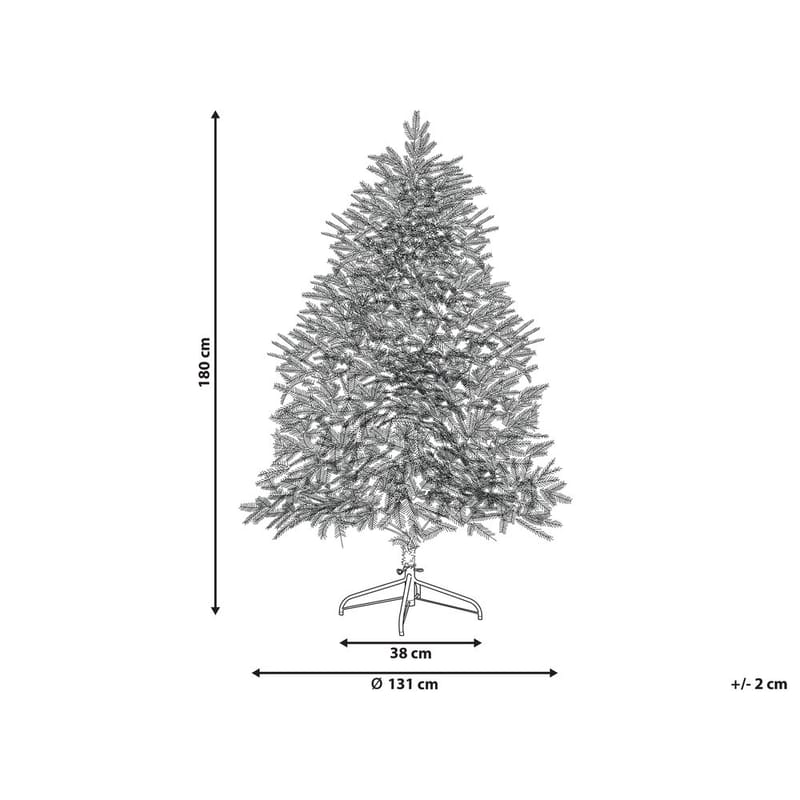 Konstgjord Snöig Julgran Brisco - 131x115x180 cm - Inredning - Julpynt & helgdekoration - Julpynt & juldekoration - Plastgran