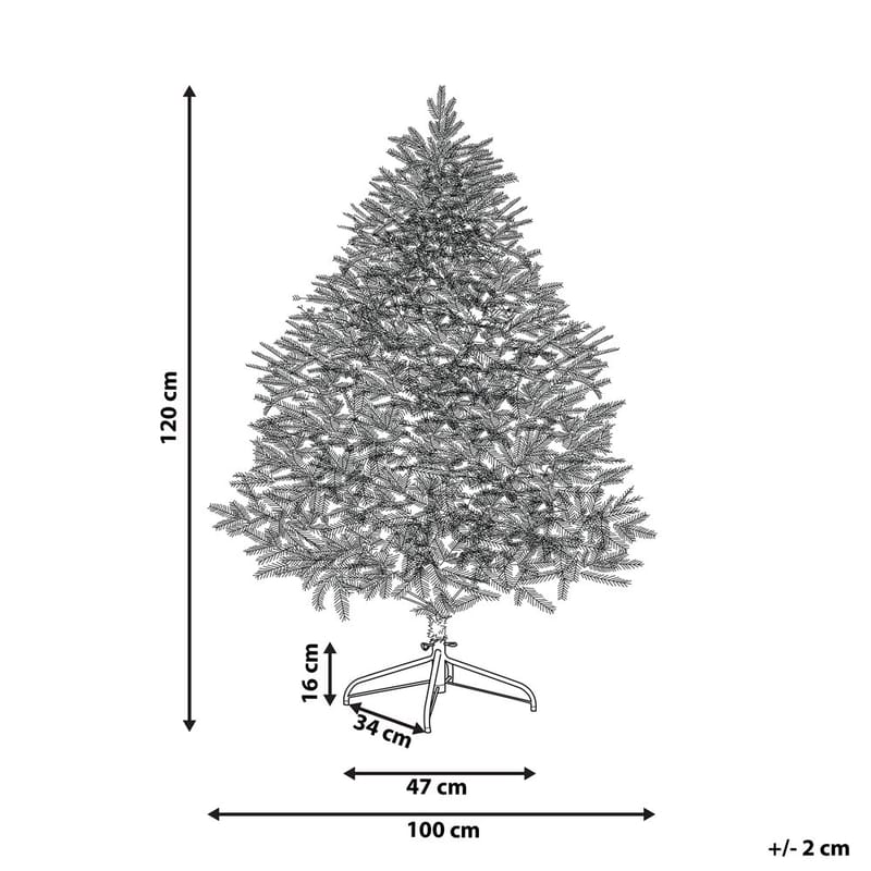 Konstgjord Snöig Julgran Masala - 100x100x120 cm - Inredning - Julpynt & helgdekoration - Julpynt & juldekoration - Plastgran