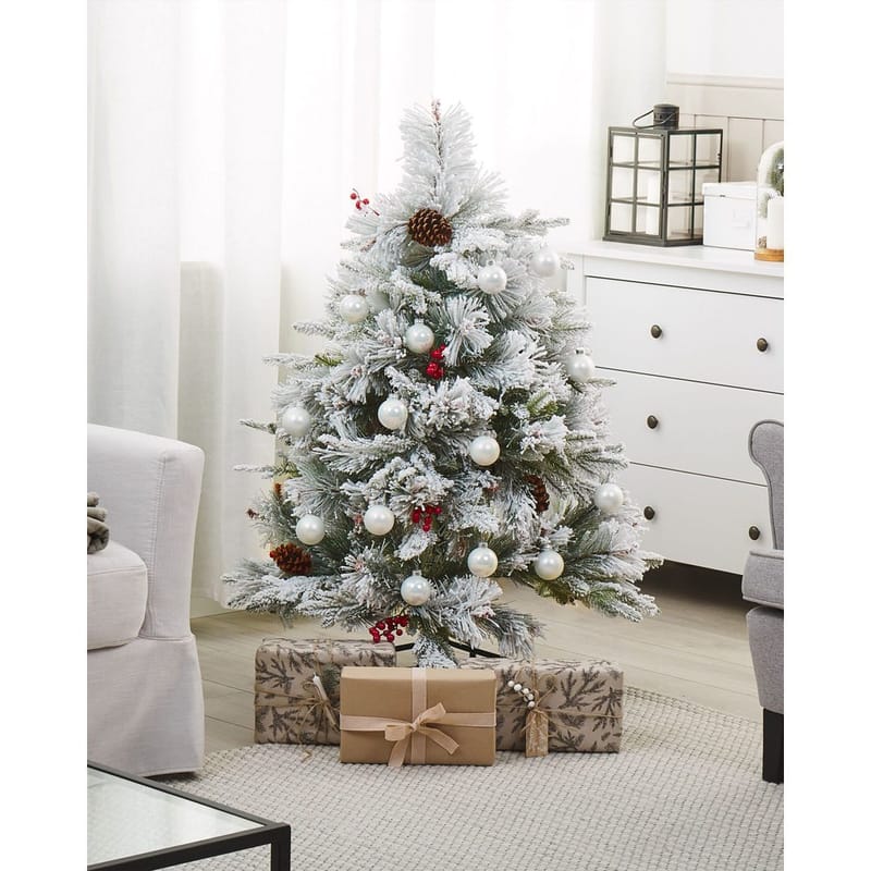 Masala Liten Snöig Plastgran 120 cm - Vit/Grön - Inredning - Julpynt & helgdekoration - Julpynt & juldekoration - Plastgran