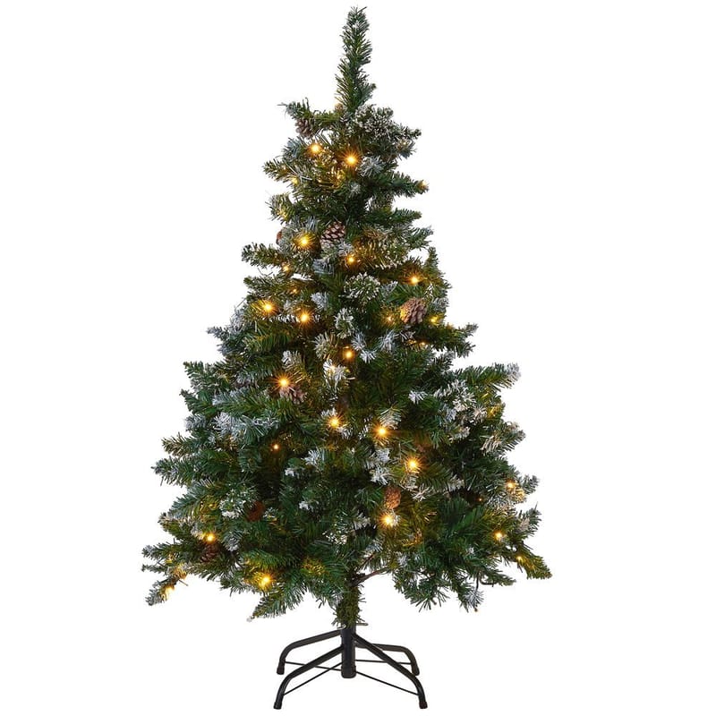 Palomar Liten Plastgran 120 cm med Belysning - Grön/Svart - Inredning - Julpynt & helgdekoration - Julpynt & juldekoration - Plastgran