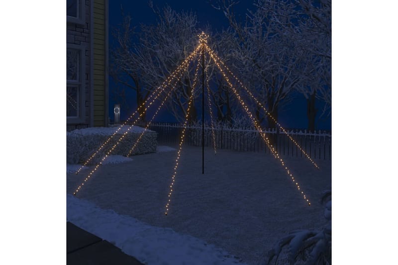 Julgran LED inomhus/utomhus 576 lysdioder 3,6 m - Vit - Plastgran