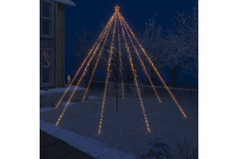Julgran LED inomhus/utomhus 800 lysdioder 5 m - Vit - Plastgran