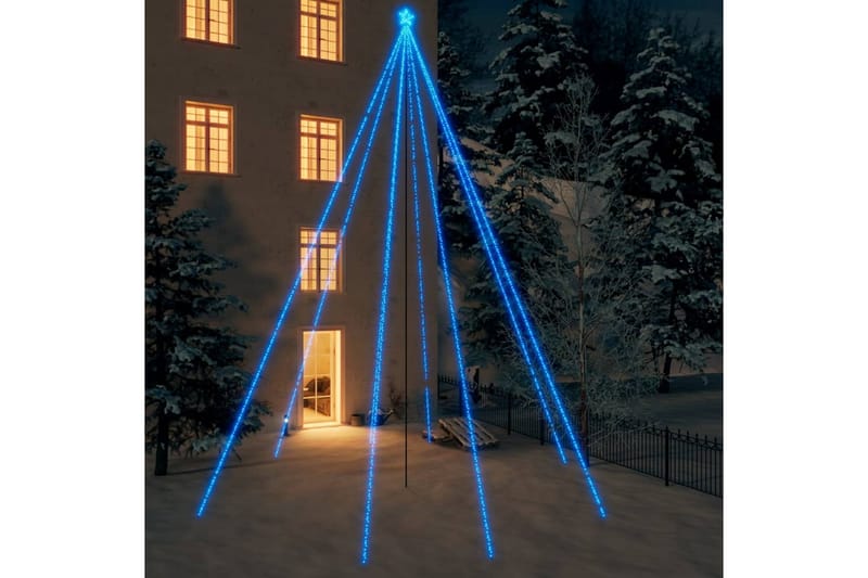 Julgransbelysning inomhus/utomhus 1300 LEDs blå 8 m - Blå - Inredning - Julpynt & helgdekoration - Julpynt & juldekoration - Plastgran