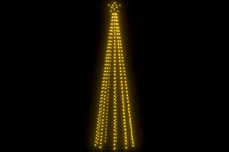 Julgranskon 400 varmvita LEDs 100x360 cm - Vit - Plastgran