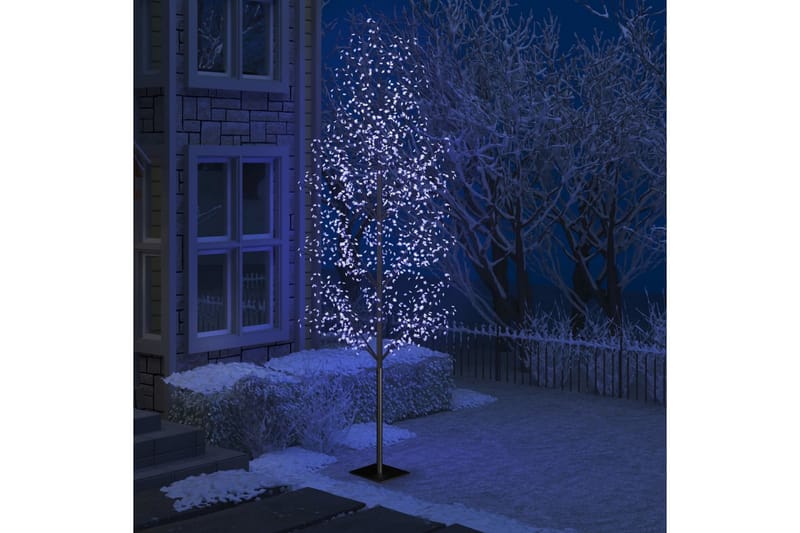 Plastgran 1200 LED körsbärsblommor blått ljus 400 cm - Svart - Inredning - Julpynt & helgdekoration - Julpynt & juldekoration - Plastgran