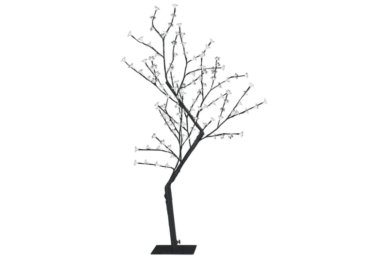 Plastgran 128 LEDs körsbärsblommor varmvitt ljus 120 cm - Svart - Inredning - Julpynt & helgdekoration - Julpynt & juldekoration - Plastgran