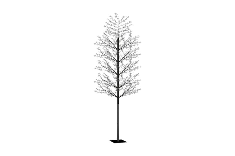 Plastgran 2000 LED körsbärsblommor blåvitt ljus 500 cm - Svart - Plastgran