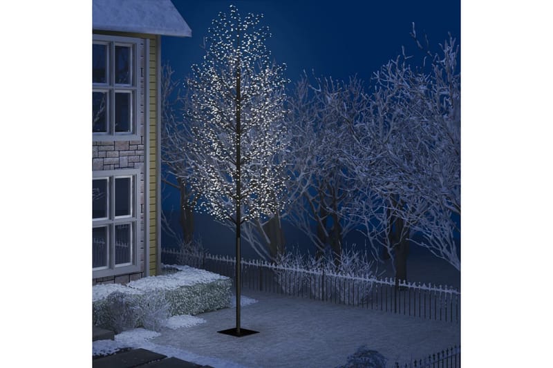 Plastgran 2000 LED körsbärsblommor kallvitt ljus 500 cm - Svart - Inredning - Julpynt & helgdekoration - Julpynt & juldekoration - Plastgran