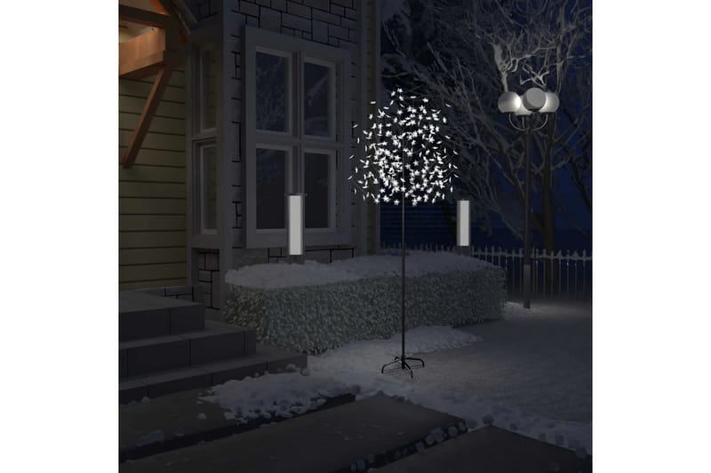 Plastgran 220 LED körsbärsblommor kallvitt ljus 220 cm - Svart - Inredning - Julpynt & helgdekoration - Julpynt & juldekoration - Plastgran
