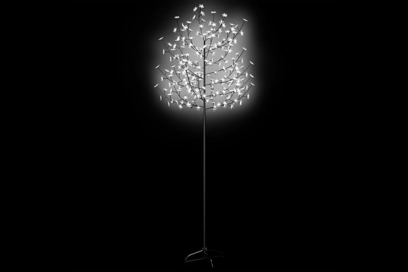 Plastgran 220 LED körsbärsblommor kallvitt ljus 220 cm - Svart - Plastgran