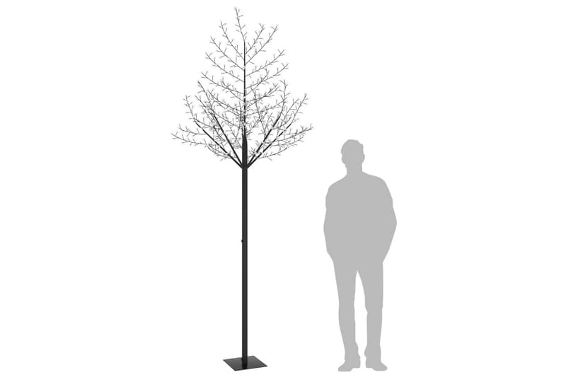 Plastgran 600 LED körsbärsblommor blått ljus 300 cm - Svart - Inredning - Julpynt & helgdekoration - Julpynt & juldekoration - Plastgran