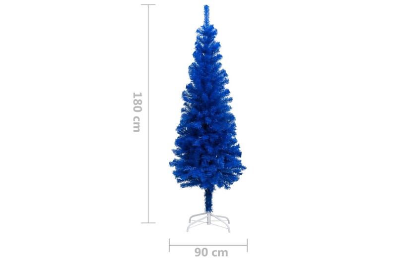 Plastgran med fot blå 180 cm PVC - Blå - Inredning - Julpynt & helgdekoration - Julpynt & juldekoration - Plastgran
