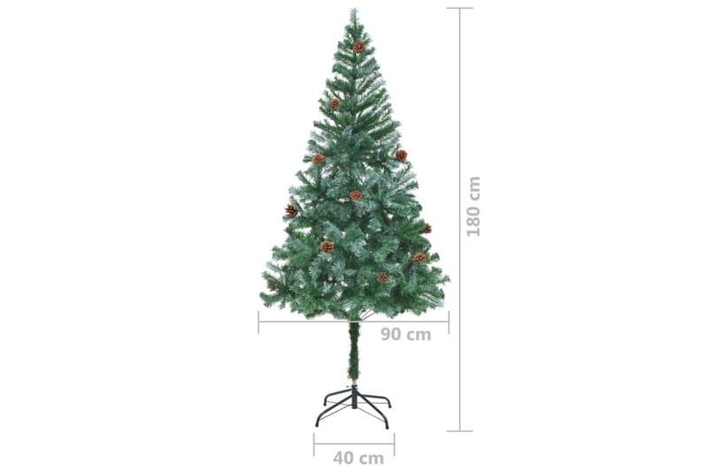 Plastgran med kottar 180 cm - Grön - Inredning - Julpynt & helgdekoration - Julpynt & juldekoration - Plastgran