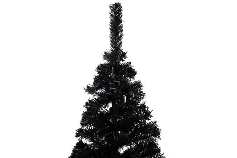 Plastgran med LED och julgranskulor svart 150 cm PVC - Inredning - Julpynt & helgdekoration - Julpynt & juldekoration - Plastgran