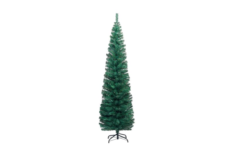 Smal plastgran med fot grön 210 cm PVC - Grön - Inredning - Julpynt & helgdekoration - Julpynt & juldekoration - Plastgran
