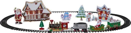 X-mas Train Dekorativt sceneri 103 cm - Flerfärgad - Inredning - Julpynt & helgdekoration - Julpynt & juldekoration - Julängel & julfigur