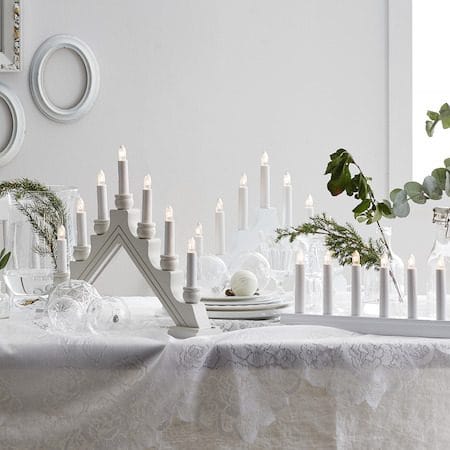 Karin Ljusstake 42 cm - vit - Inredning - Julpynt & helgdekoration - Julpynt & juldekoration
