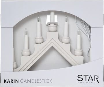 Karin Ljusstake 42 cm - vit - Inredning - Julpynt & helgdekoration - Julpynt & juldekoration