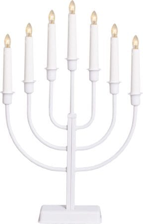 Kristina Adventsljusstake 31 cm - Ljusstake i Metall för Advent - Vit - Inredning - Julpynt & helgdekoration - Julpynt & juldekoration