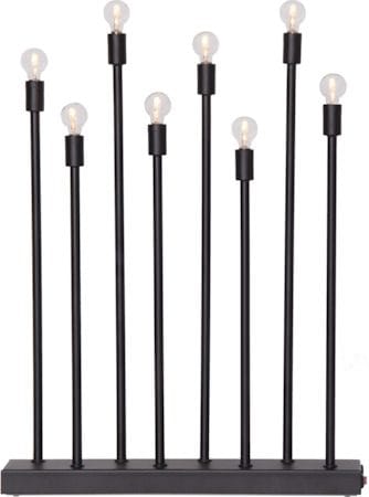 Ladda Adventsljusstake 29 cm - Elljusstake i Metall för Fönster, Svart