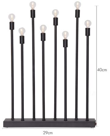 Ladda Ljusstake 29 cm - svart - Inredning - Julpynt & helgdekoration - Julpynt & juldekoration