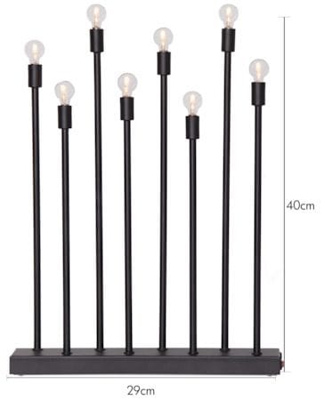 Ladda Ljusstake 29 cm - svart - Inredning - Julpynt & helgdekoration - Julpynt & juldekoration