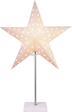 Leo Stjärna på Fot 65 cm E14, Vit