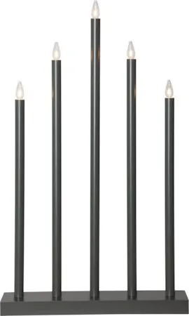 Ljusstake Holy 38x64 cm 5 ljus E10 - Dimgrå - Inredning - Julpynt & helgdekoration - Julpynt & juldekoration