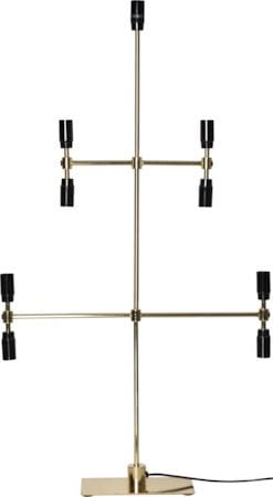 Ljusstake Twice 51x91 cm Metall 9 ljus E14 - Mässing / Svart - Inredning - Julpynt & helgdekoration - Julpynt & juldekoration